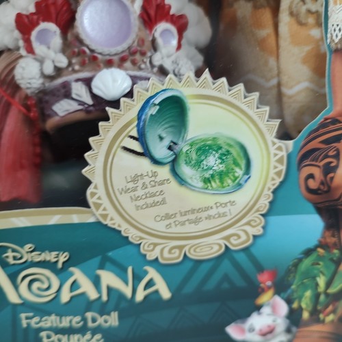 Disney Store 2016 Moana Singing Feature Doll 11" Poupee Set NIB Sings - Picture 10 of 17