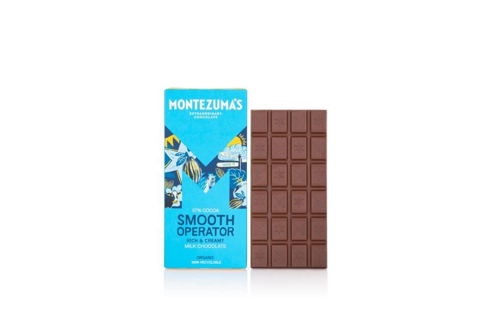 Organic 37% Cocoa Smooth Milk Chocolate 90g (Montezuma's) - Image 2