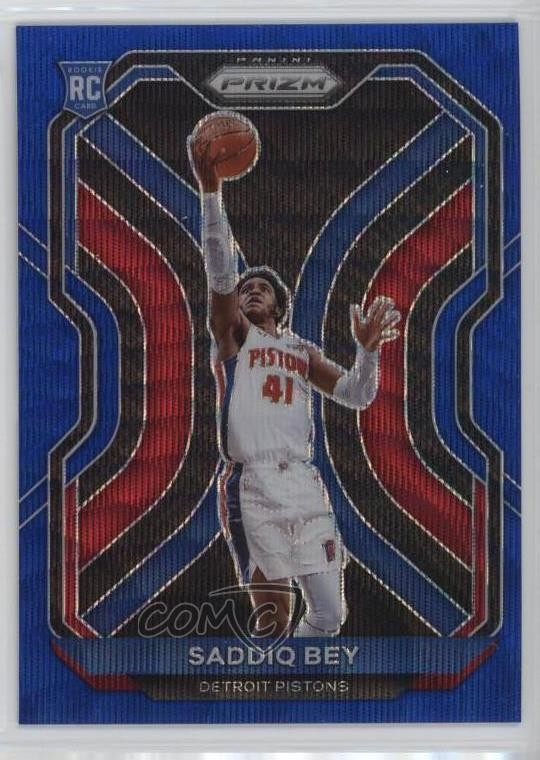 2020-21 Panini Prizm Blue Wave Prizm Saddiq Bey #284 1dl2