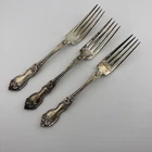 3 Vintage Wallace Sterling Silver Dinner Forks