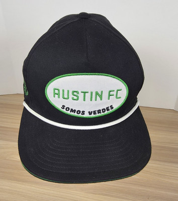 Austin FC Fanatics Hat Somos Verdes Rope Snapback Black Green Crest Logo