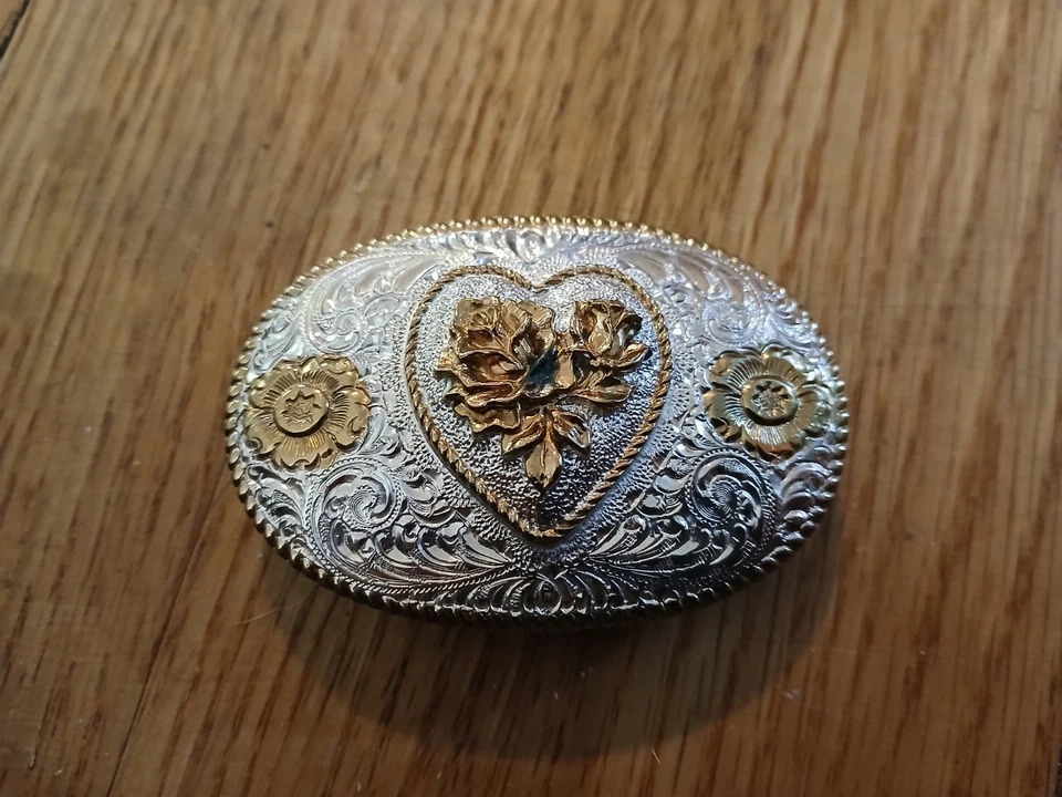 Vintage Crumrine Belt  Buckle 3" X 2"  - Image 2 of 4