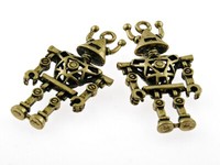 1 GroßEr Roboter AnhäNger In Antik Bronze
