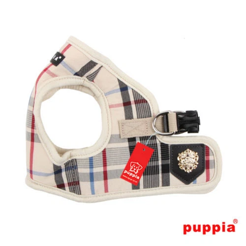 Chaleco Arnés Puppia Perro Sin Tirar Ajustable Junior Rosa Negro Beige XS S M L XL Foto 3 de 4