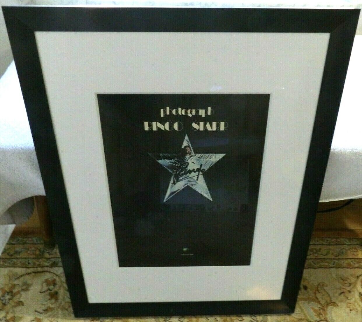 THE BEATLES / RINGO STARR / GENUINE HAND-SIGNED & FRAMED / PERRY COX COA