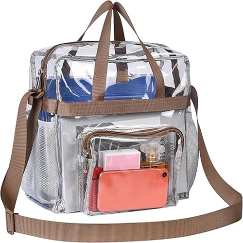 Transparent PVC tote bag women's transparent tote bag zipper wallet- - Picture 14 of 18