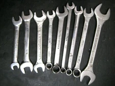 x9 Mixed Brand SEA Wrenches Open End & Combination  Par-X, Husky, Great Neck  