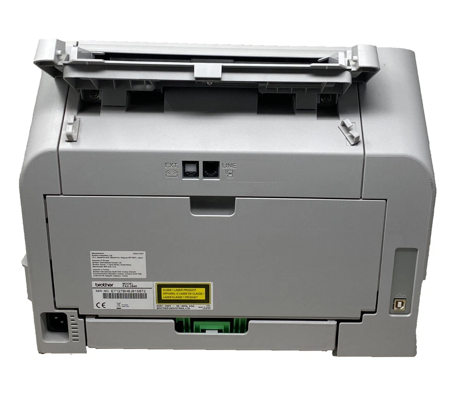 BROTHER FAX-2840 Laser Printer Monochrome Fax A4-A5-A6/324 Pg - Image 3 of 3