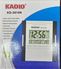Digital Wall Clock Wall Mount & Table Temperature Display Clock KD-3810N