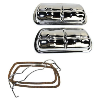 Empi 8905 Chrome Stock Clip On Valve Cover Kit VW Bug Dune Buggy Ghia Split Bus