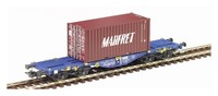 "Pt ZüGe 100263 Intermodales Wagen Sncf Sgmmnss Modalis + Container 20\" Marfret"