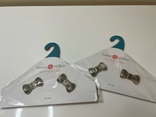 Lindsay Phillips Interchangeable Snaps Bow Light Gold Brass Color Set Of 2