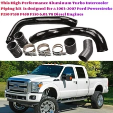 Turbo Intercooler Pipe & Boot Kit For 2003-2007 Ford 6.0L V8 Powerstroke Diesel 