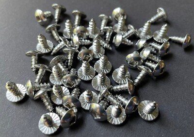 #8 x 13/32 Square Drive Serrated Truss Head Self Tapping Screw SMS 316 Stainless