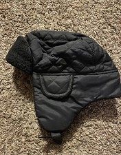 Kids champion c9 quilted trapper-black- one size fits most-warmest Warmth