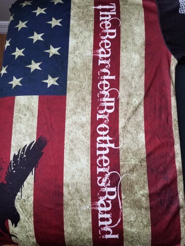 CAMISETA THE BEARDED BROTHERS BAND BBB FL TOUR-XXL-BANDERA DE EE. UU. ÁGUILA PATRIÓTICA-NUEVA SIN ETIQUETAS - Imagen 6 de 10