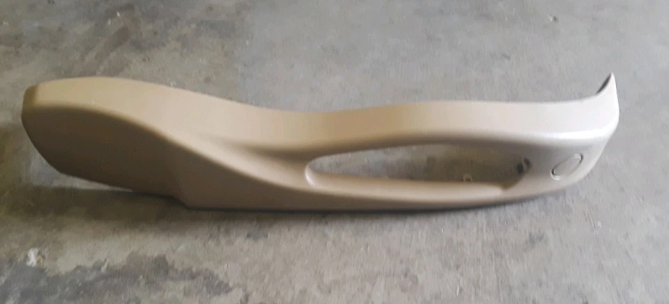 01 BMW E46 325i 328i 330i PASAJERO DERECHO ASIENTO DELANTERO CUBIERTA EMBELLECEDOR PLÁSTICO BRONCEADO D0X2 Foto 2 de 2