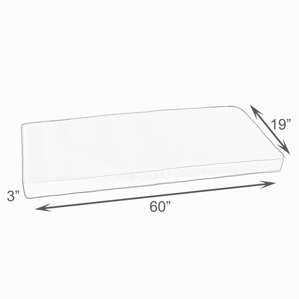 Multi Corded Indoor/ Outdoor Bench Cushion eBay