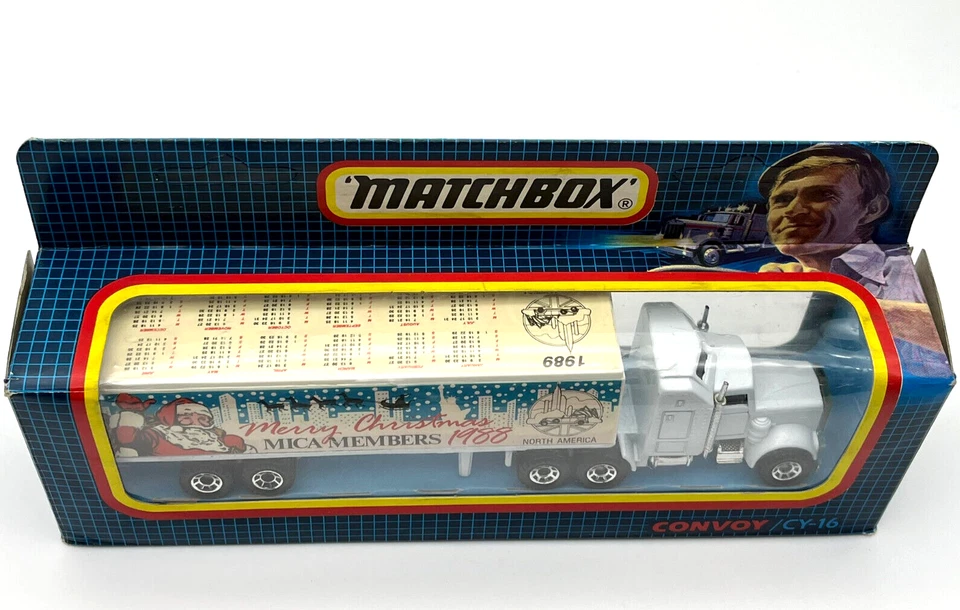 Matchbox 1988 Team Convoy CY16 Scania Box Truck MICA Merry Christmas MIB - Image 3 of 4