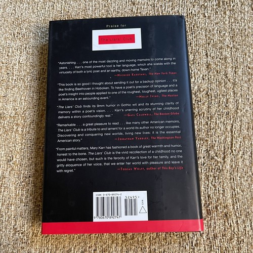 Cherry: A Memoir, By Mary Karr, Hardcover Dust Jacket - Foto 3 di 8