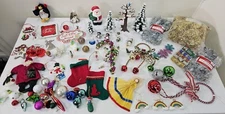 Assorted Christmas Holiday Ornament & Decoration Lot