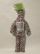 Dammit Doll 12” Black/white Dammit Stress Relief Plush Purple Polka Green Hair