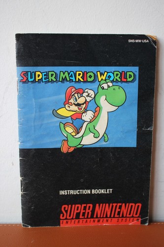 Super Mario World (Super Nintendo Entertainment System) Cartridge & Booklet - Picture 2 of 7