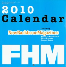 UK FHM Calendar 1/10,January 2010,Eliza Dushku,Diora Baird,Amber Heard,**NEW**