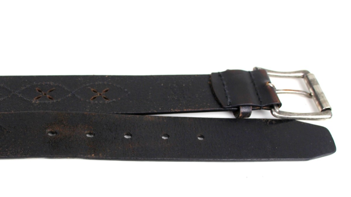 DARK BROWN GENUINE LEATHER 1 3/8