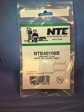 NTE40106B - Integrated Circuit CMOS, Hex Schmitt Trigger