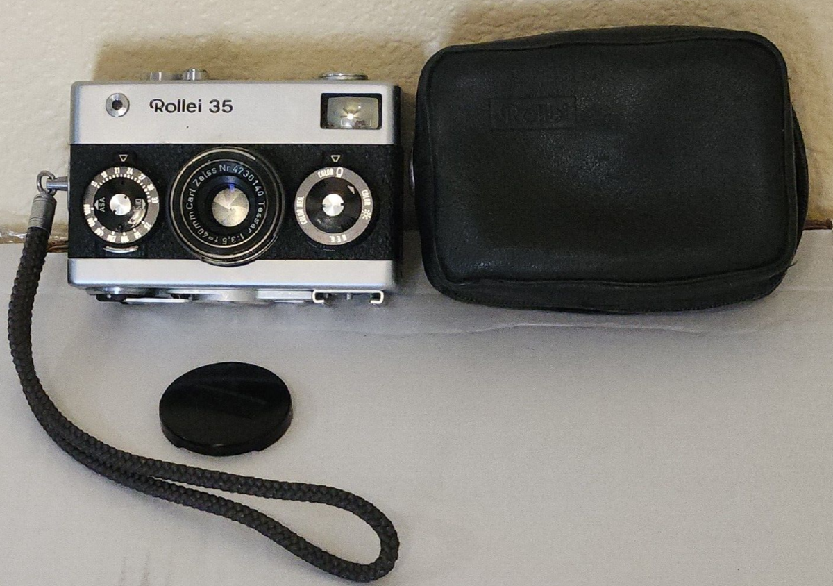 Rollei 35 40mm f3.5 Zeiss Tessar Chrome Camera Germany Rollei 35 40mm f3.5 Zeiss Tessar Chrome Camera Germany