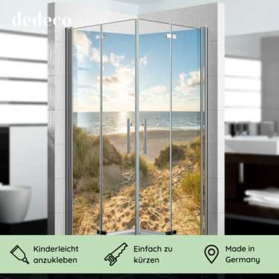 Aluminium Duschrückwand Fliesenersatz Bad Dusche Rückwand fugenlos Strand Bild