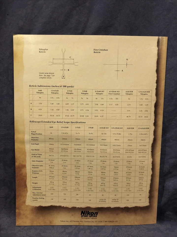 Nikon Sport Optics Riflescopes, Binoculars And Spotting Scopes Catalog - Image 2 of 4