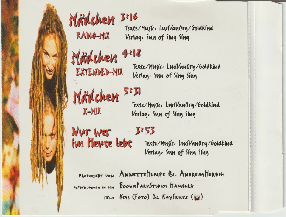 Lucilectric - Mädchen (1993) [4 Track Maxi-CD] - Bild 2 von 2