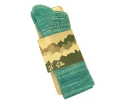 B. Ella Ladies Merino Wool Blend Boot Socks Juniper Teal - NEW