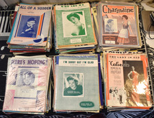 Vintage Sheet Music Lot 1900s-1950s 500 pieces 
