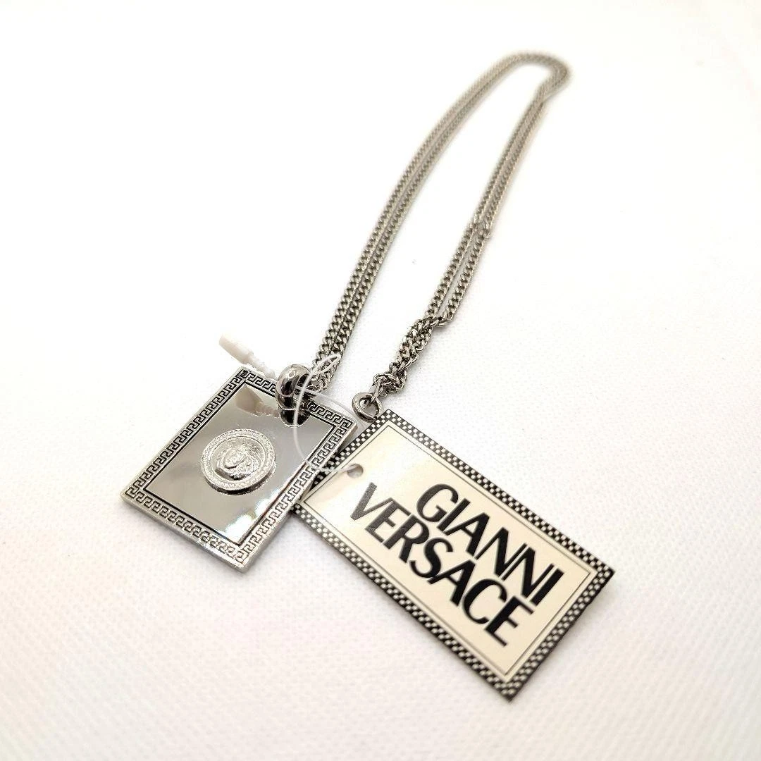 GIANNI VERSACE Collana Piatto Medusa Argento