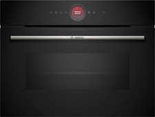 Bosch CMG7241B1 Serie 8 Einbau-Kompaktbackofen mit Mikrowellenfunktion, 900W, 45