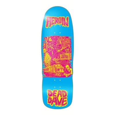 Heroin Skateboard Deck. Dead Dave Allegory of Fear 10,1''. Free Grip & Ship