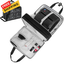 Tattoo Travel Case for Equipment and Supplies,Black Print,Bag Only Black Print