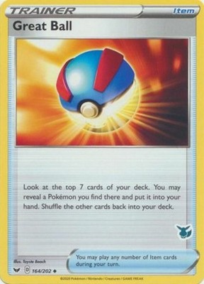 Great Ball - 164/202 - Battle Academy 2022 (Eevee Symbol) - Lightly Played
