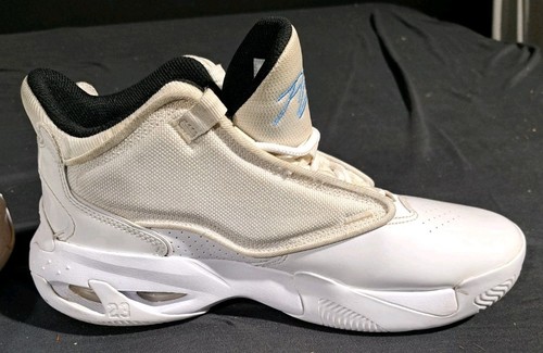Nike Mens 8.5 Air Jordan Max Aura 4 Shoes White University Blue DN3687-100 - Picture 7 of 12