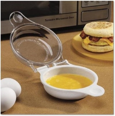 Trenton Gifts Microwave Egg Cooker/Poacher Easy Scrambled Omelet Maker Breakfast