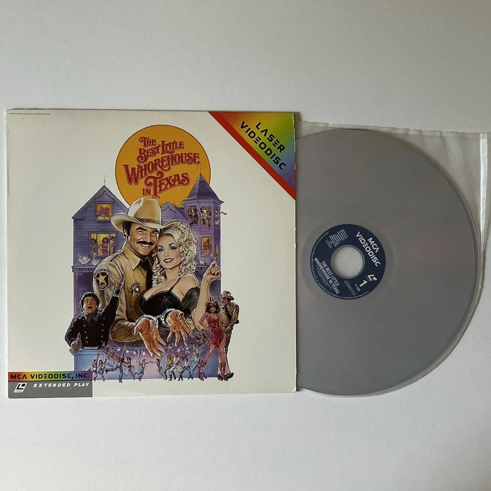 Laserdisc The Best Little Whorehouse in Texas Dolly Parton Burt Reynolds 1981 VG - Image 3 of 3
