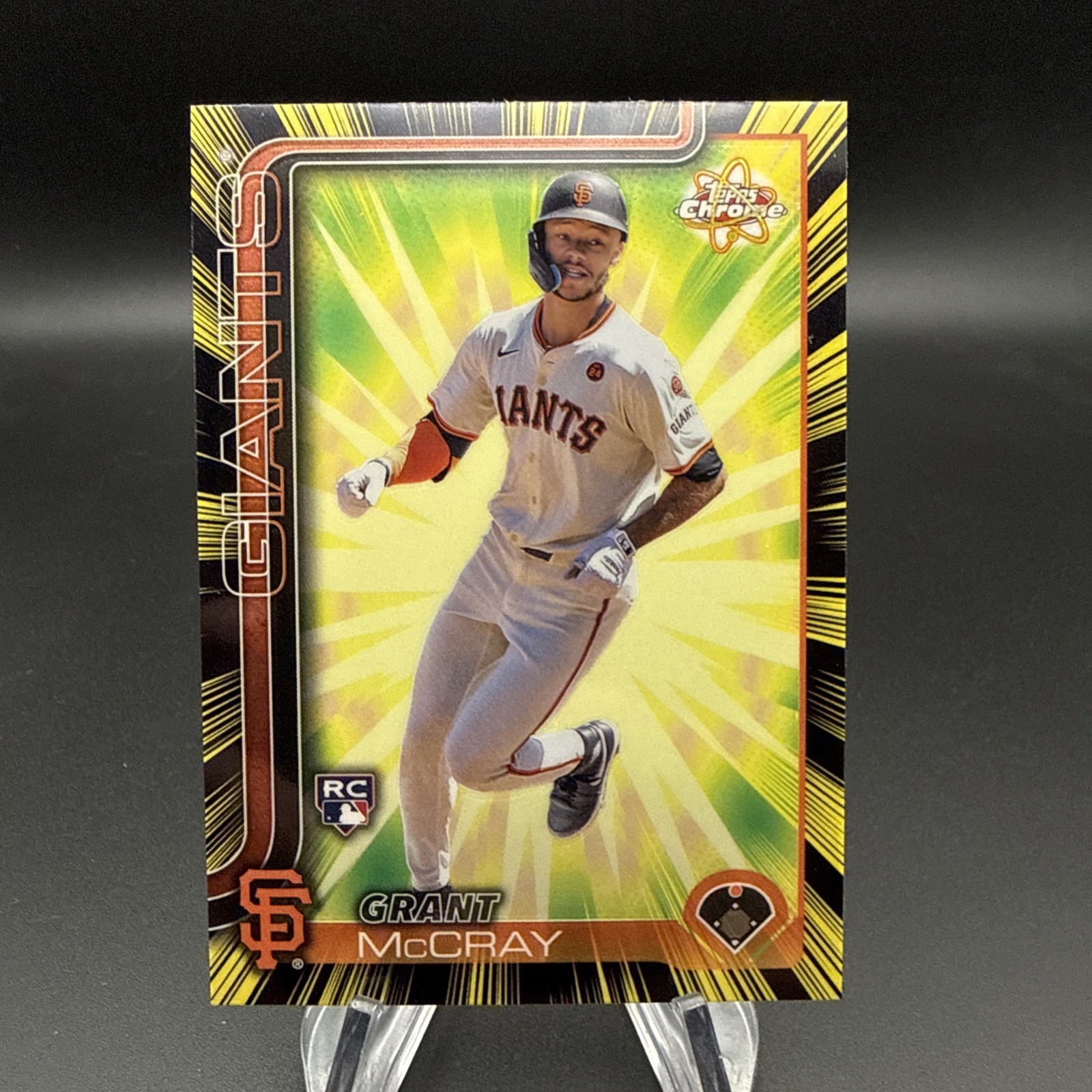 2025 Topps Chrome Radiating Rookies Grant McCray RC Giants
