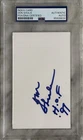 DON SHULA Signed 3x5 Index Card..MIAMI DOLPHINS Legend (d.2020) PSA/DNA Slabbed