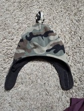 Camouflage and Black Sinter Toddler Hat One Size Handmade