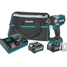 Makita GWT08D 40V max XGT Imp Wrench Kit w/Detent Anvil & 2 Batts (2.5 Ah) New