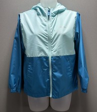 Eddie Bauer Jacket Kids M 10-12 Windbreaker Colorblock Full Zip Hooded Youth