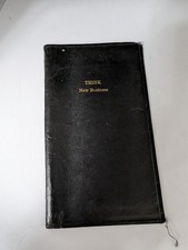 Vintage IBM THINK Leather Chest Pocket Notepad Cover 1960s 6.5" x 4"